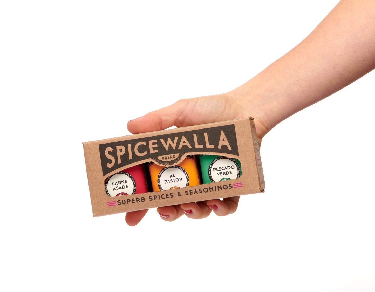 Spicewalla Taco Seasoning 3 Pack | Carne Asada, Al Pastor, Pescado Verde | Gluten Free, Non-GMO, No MSG, Gift Set