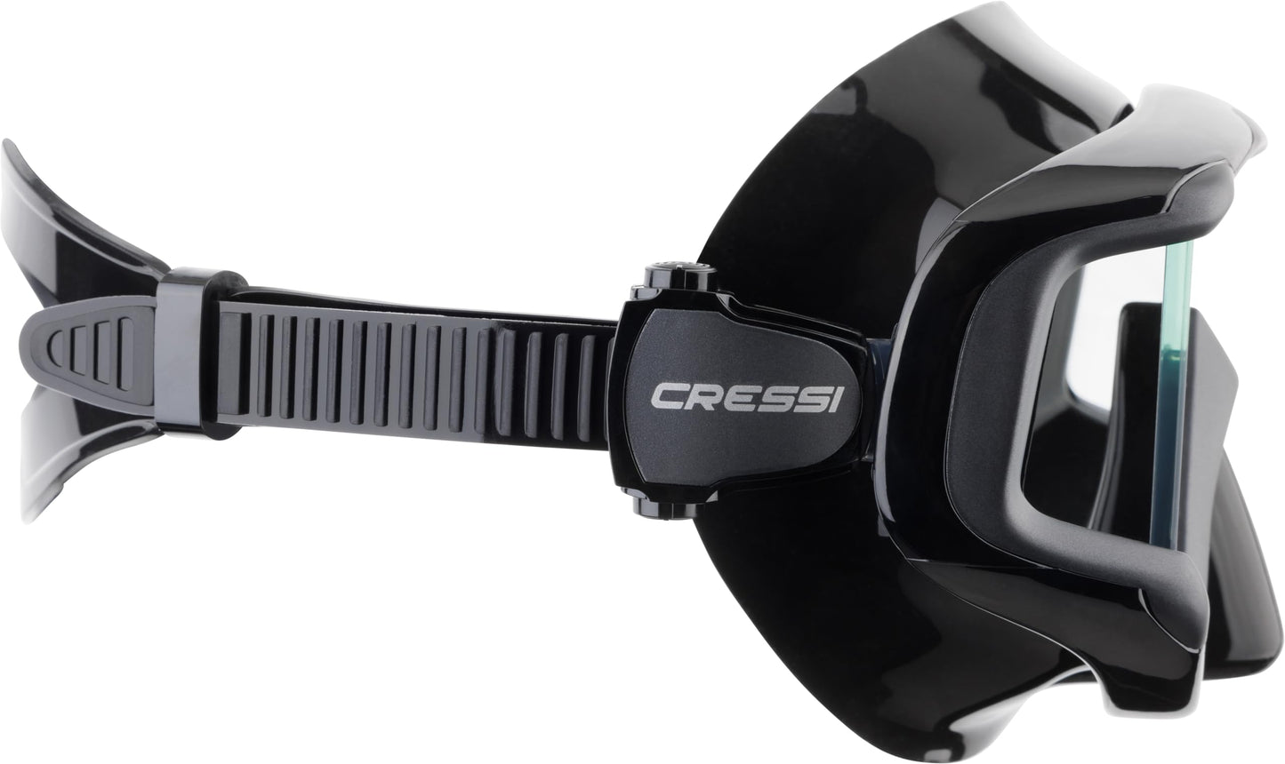 Cressi Liberty Triside Spe Diving Mask, Black/Black/Black
