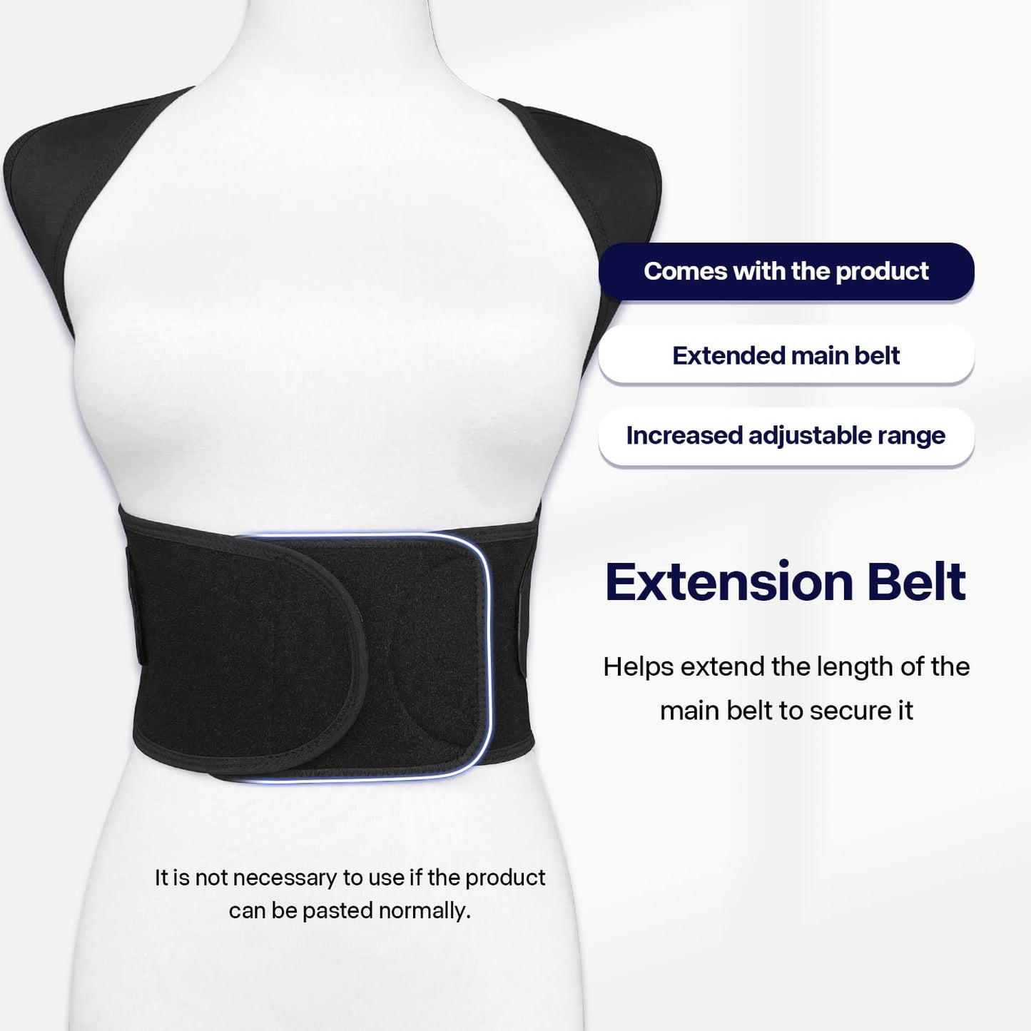VOKOKOYA Posture Corrector for Women and Men,Adjustable Shoulder Straightener,Back Support Brace,Upper Spine scoliosis, hunchback