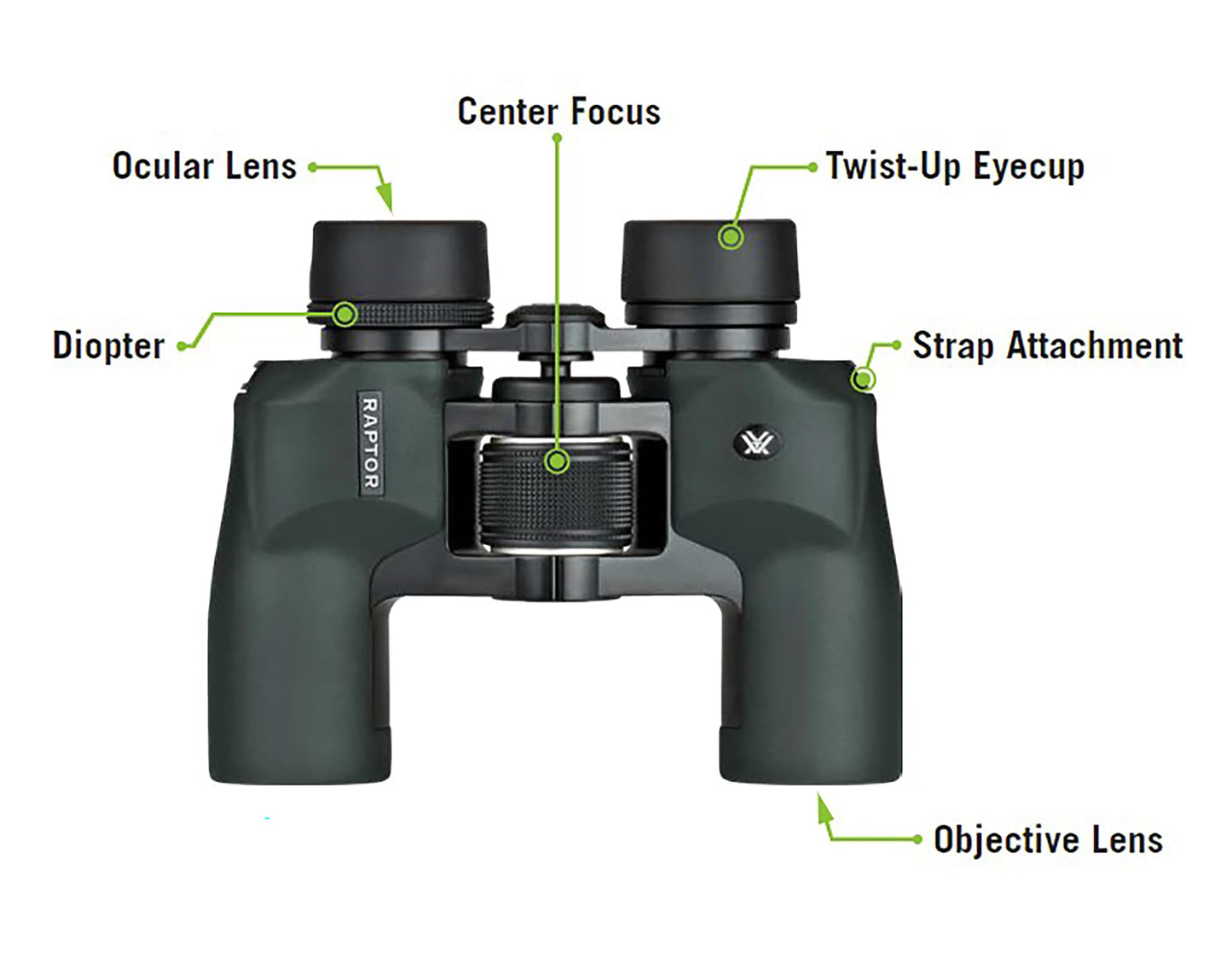 Vortex Optics Raptor Porro Prism Binoculars 10x32