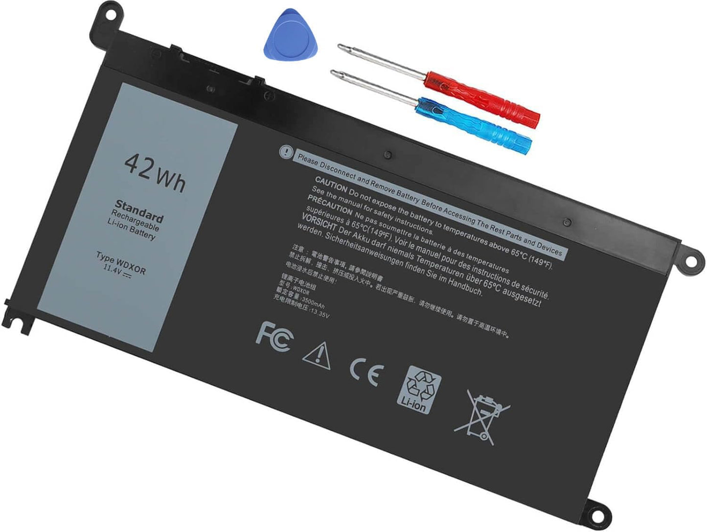 WDX0R Laptop Battery for dell Inspiron 15 7579 7569 5578 5565 5567 5568 5570 5775 5579 7560 7570 13 5378 5368 7375 7368 7378 17 5765 5767 5770 Series P69G001 P58F P58F001 P75F P66F P69G 3CRH3