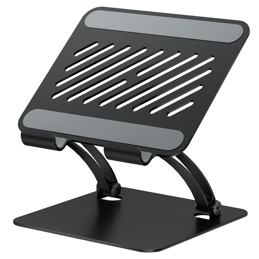 tounee Tablet Holder Stand, Dual Rod Adjustable Aluminum Desktop Stand, Compatible with 4-15.9" iPads, Surface Tablets, Portable Monitor, Kindle and More (Black)
