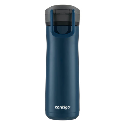 Contigo Jackson Chill 2.0, Vacuum-Insulated Stainless Steel Water Bottle with Secure Lid, Leak-Proof Travel Friendly, 20oz Capacity, Blueberry Color, Keeps Drinks Cold for 12 Hours