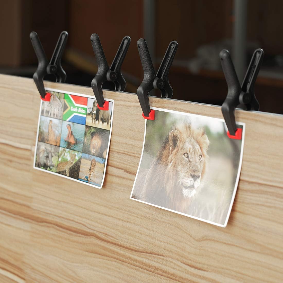 WORKPRO 16-Piece Nylon Spring Clamp Set-4pc 6-1/2", 6pc 4-1/2" , 6pc 3-3/8", for Woodworking, Photography Studios and DIY Works, Black