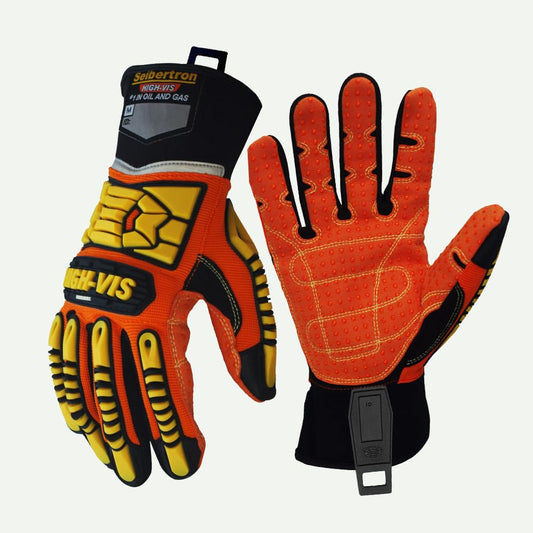 Seibertron High-Vis SDX2 Resistant Reducing Anti-Impact Mechanics Heavy Duty Safety Rescue Gloves CE EN388 4232 L