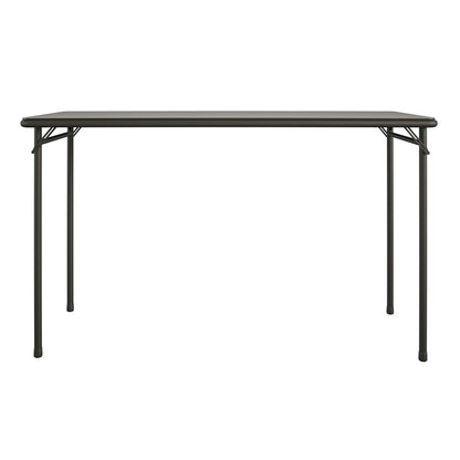 COSCO 20" x 48" Vinyl Top Folding Table, Black