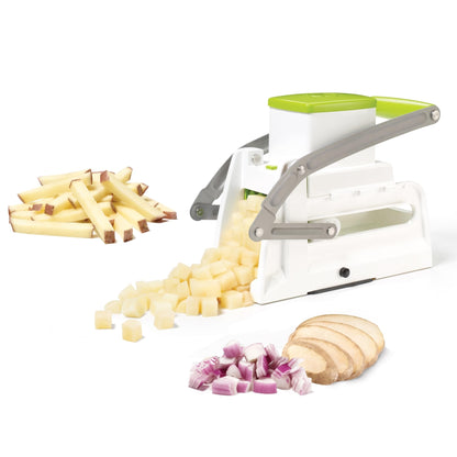Starfrit Pro Fry Cutter & Cuber - 3-in-1 - Homemade French Fries, Slices and Diced Cubes Potato & Vegetable