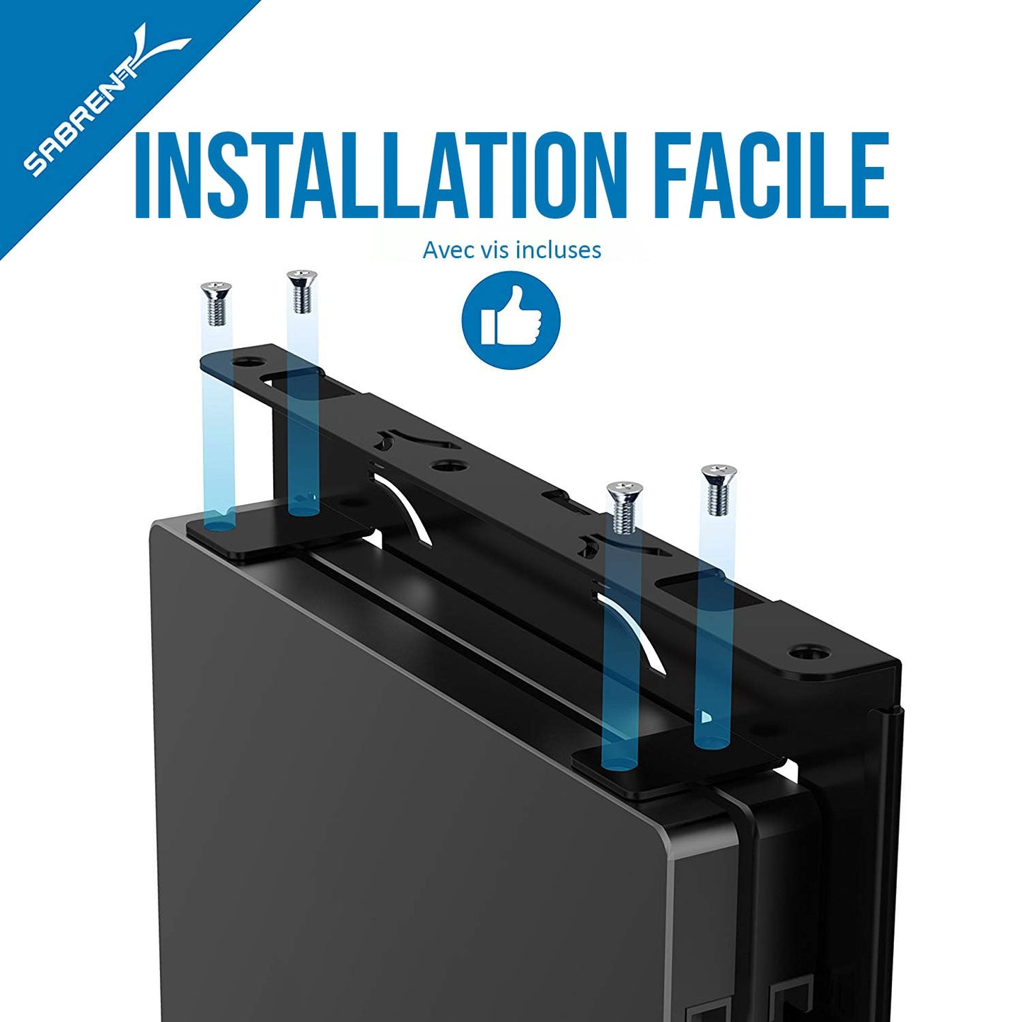 SABRENT 3.5 Inch to x2 SSD / 2.5 Inch Internal Hard Drive Mounting Kit [SATA and Power Cables Included] (BK-HDCC)