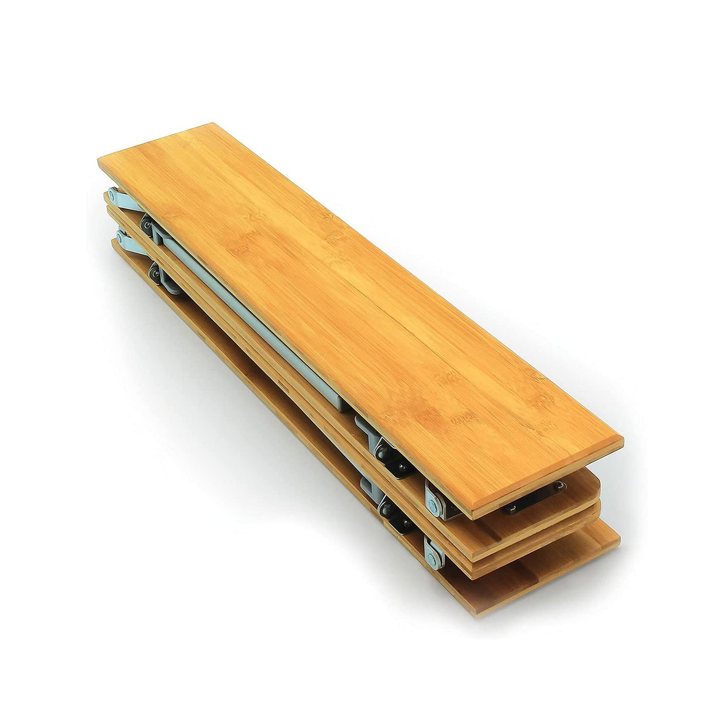 Camco Bamboo Folding Camping Table with Aluminum Legs - Natural Bamboo Top Measures 25 ½ x 19 ¾-inches & Supports Up to 85lbs - Lightweight for Added Portability & Includes Storage Bag (51895)