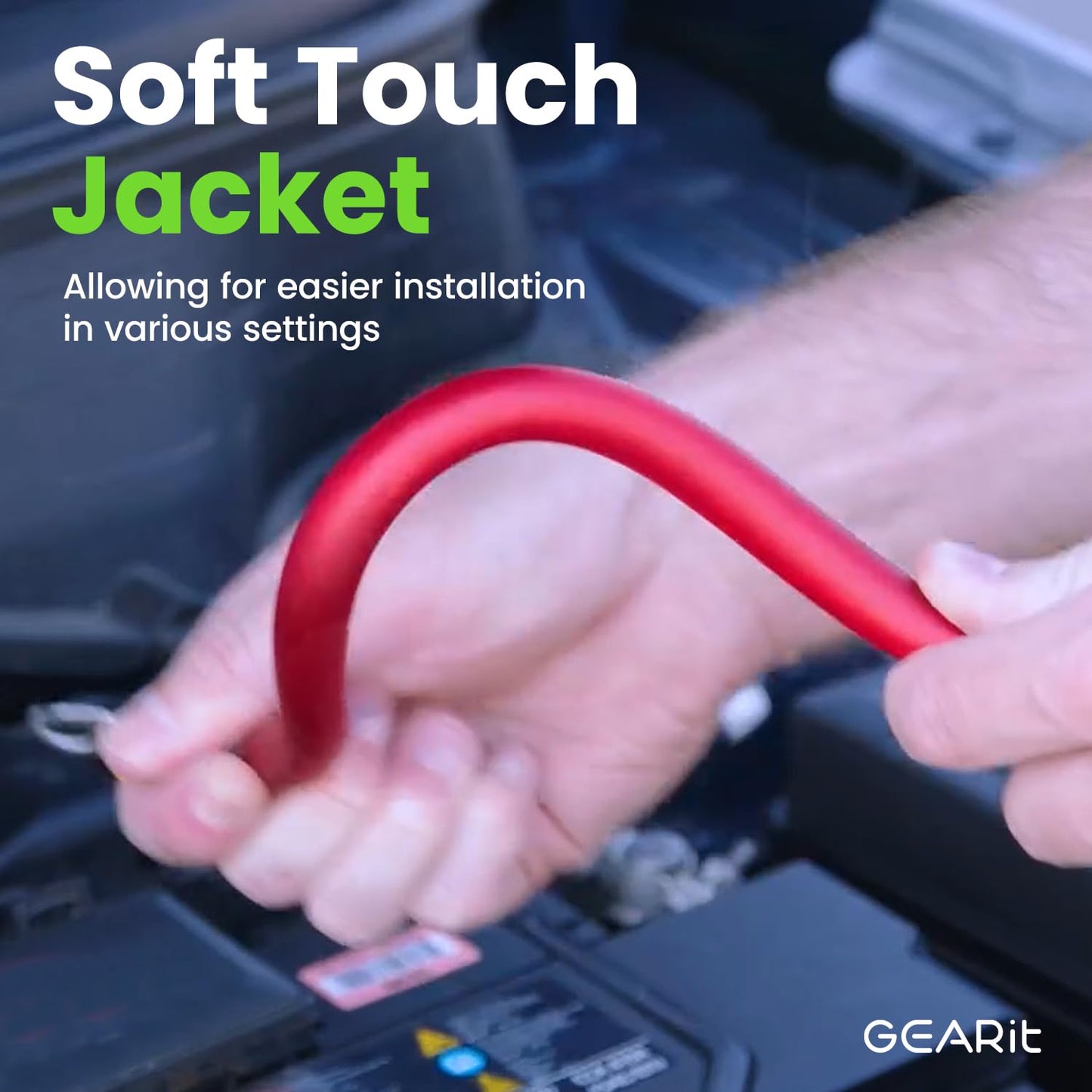 GearIT 1/0 Gauge 25ft Black/Red CCA Wire - For Car Audio, RV, Trailer, Amp, Electrical