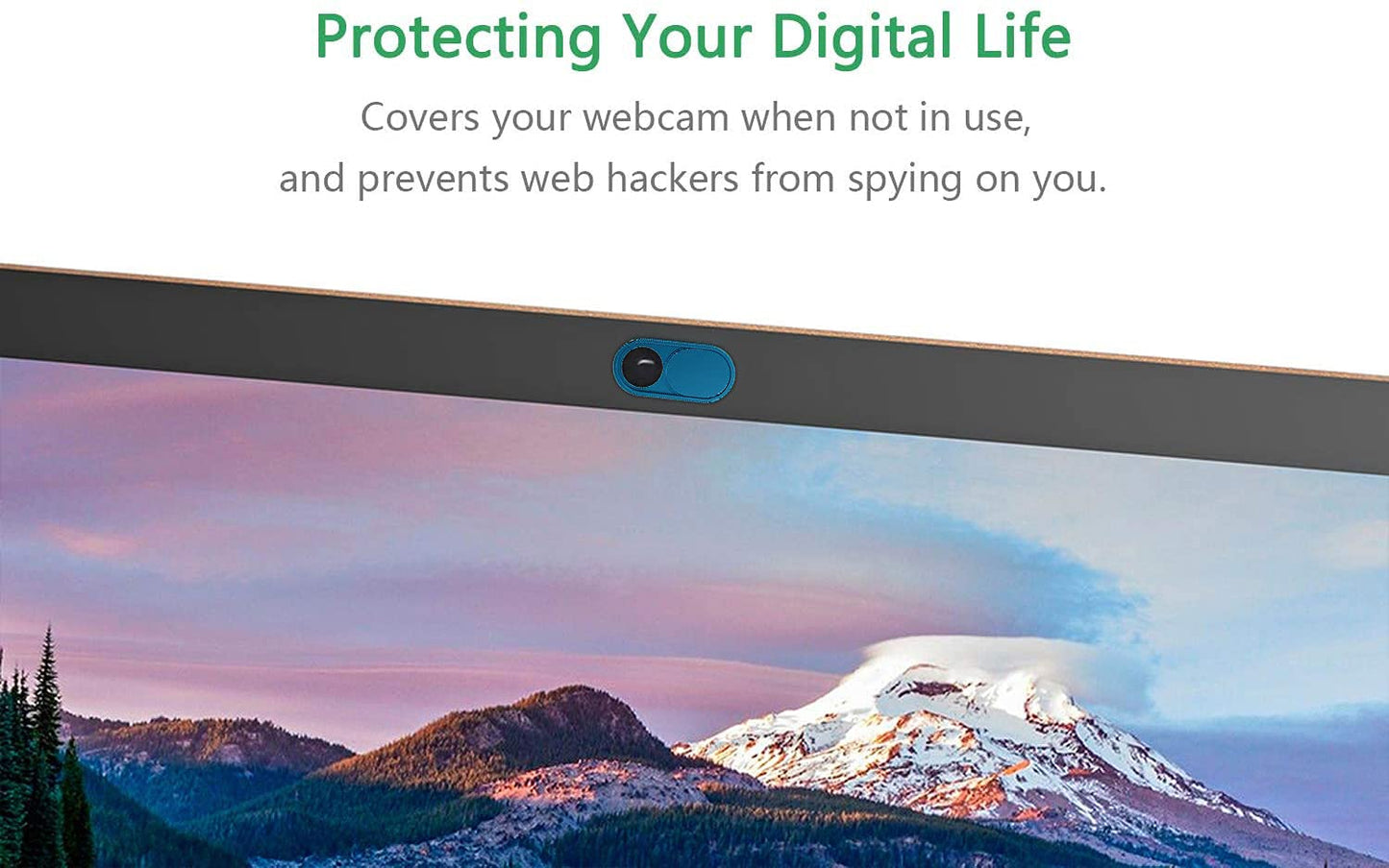 CloudValley Camera Cover Slide Ultra-Thin, Blue Webcam Cover for MacBook air, Laptop, iMac, Desktop, PC, MacBook Pro, iPad, iPhone 8/7/6, Privacy Web Camera Protection [2 Packs]