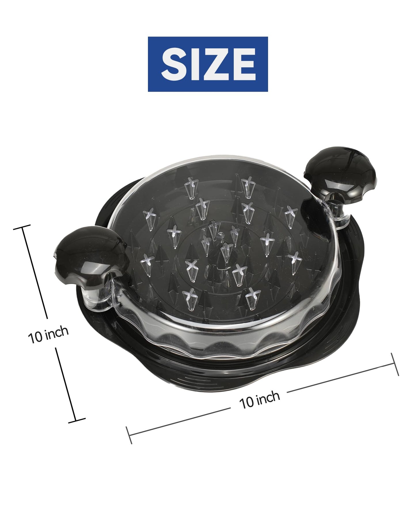 Chicken Shredder Tool Twist for Kitchen, Manual Chicken Breast Grinder Machine for Ground Food, Meat & Vegetables (Elegant Black)