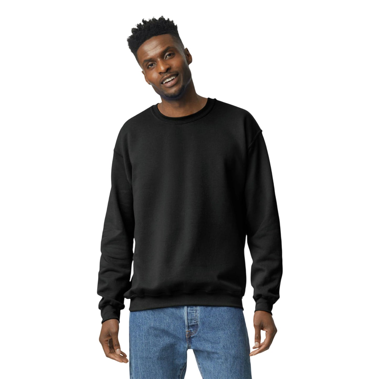 UGP Campus Apparel Gildan Men's Heavy Blend Crewneck Sweatshirt - Large - Black