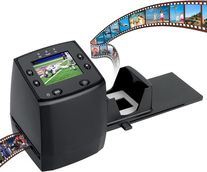 DIGITNOW! 135 Film Negative Scanner High Resolution Slide Viewer,Convert 35mm Film &Slide to Digital JPEG Save into SD Card, with Slide Mounts Feeder No Computer/Software Required