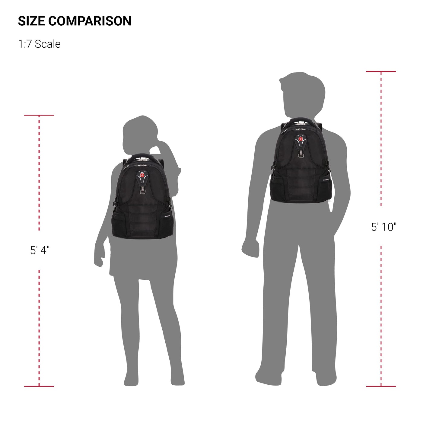 SwissGear 2769 Scansmart Backpack, Black, 17.5-Inch