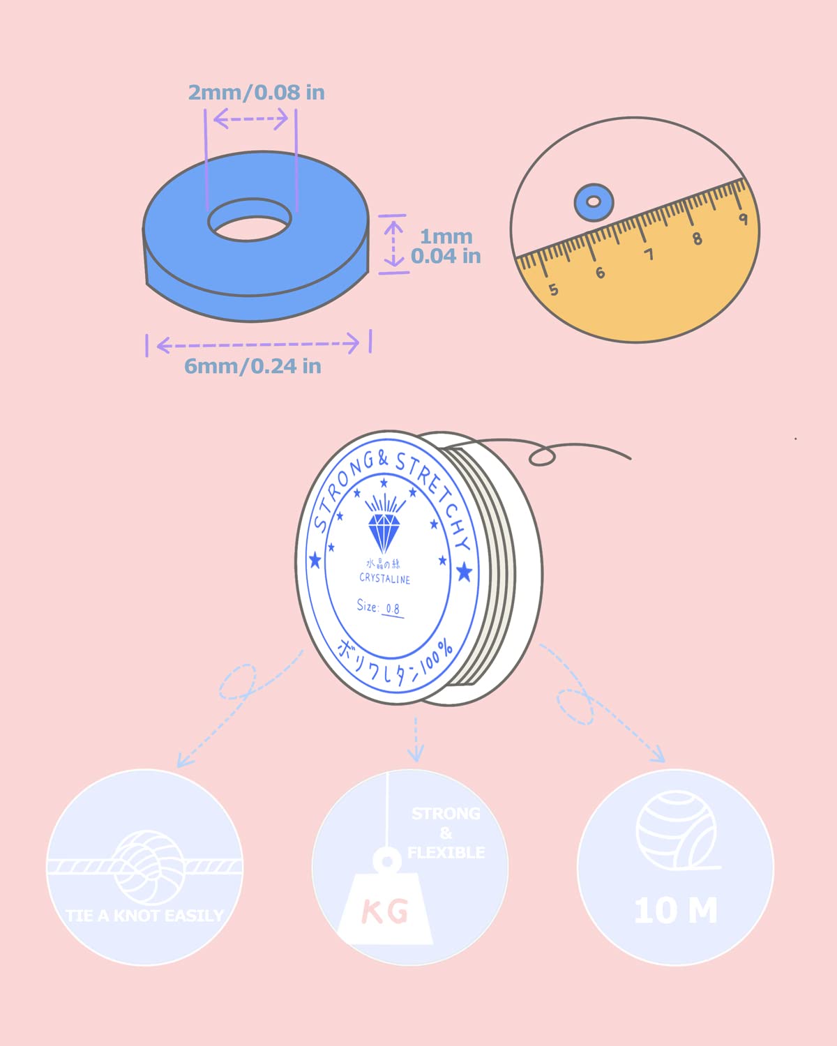 Deinduser Bracelet Making Kit, 7200 Pcs Clay Beads, 24 Colors Polymer Clay Beads for Bracelet Making, Jewelry Making kit with Gift Pack for Adults, Clay Bead Bracelet Kit