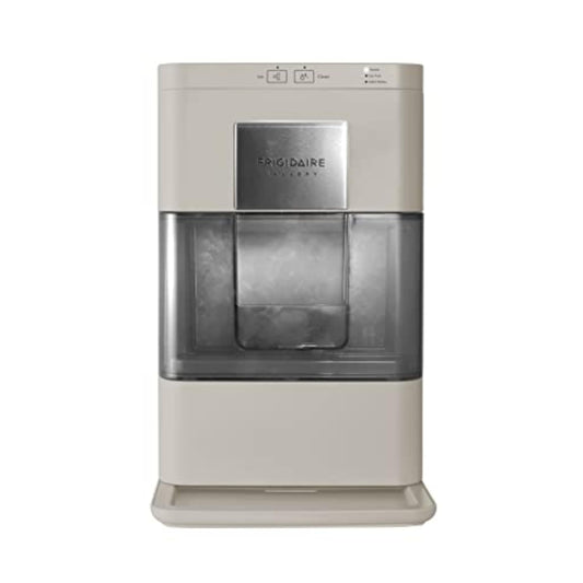 Frigidaire Nugget Ice Maker, Countertop Ice Machine with Transparent Window, Sonic Ice Maker with 44 lbs. Capacity, Auto Self Cleaning Ice Maker Machine, 2.0 Gen, Cream - 16.75D x 11.75W x 20.25H