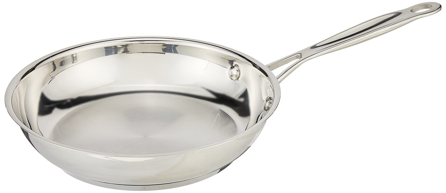Cuisinart 722-20 8-Inch Chef's-Classic-Stainless-Cookware-Collection, 8", Open Skillet