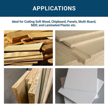 Benchmark Abrasives TCT 8 1/2 Inch Circular Saw Blade, Tungsten Carbide Tipped for Cutting, Plywood, Hardwood, Wood Carving, MDF Panel - Small Circular Saw Wood Cutting Tool - (8-1/2", 60 Tooth)