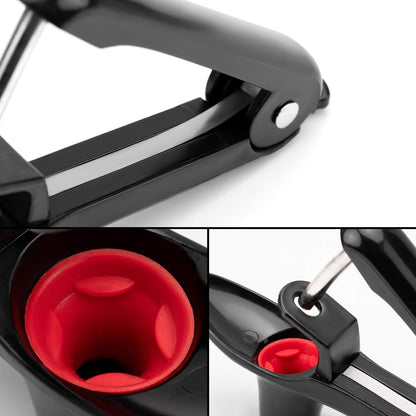 Cherry Pitter - Ordekcity Stainless Steel Cherries Corer Pitter Tool with Hand-held Push Design, Save Time & Space for Making Cherry Jam with Lock Design(Black)