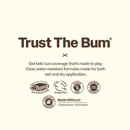 Sun Bum Kids SPF 50 Clear Face Stick Sunscreen - Wet or Dry Skin Application Broad Spectrum Sunscreen with Vitamin E - Hawaii 104 Act Compliant (Without Octinoxate & Oxybenzone) - Travel Size 0.53 oz