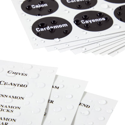 Talented Kitchen Magnetic Spice Jars for Refrigerator – 3oz Metal Magnetic Spice Tins w/Sift & Pour Lids (24 Jars, 269 Preprinted Labels, 2 Blank Label Designs)