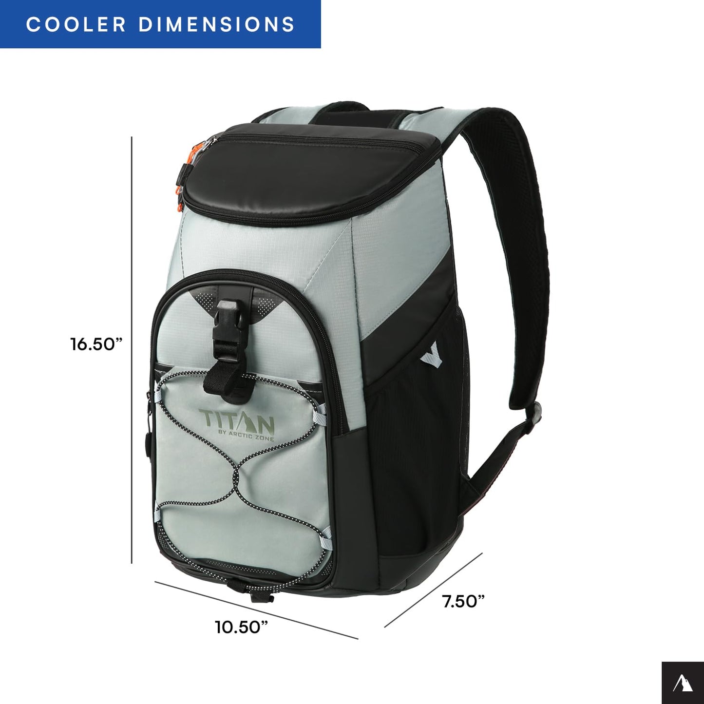 Titan Deep Freeze Backpack Cooler 24 Can Cooler Bag Insulation, Seagrass