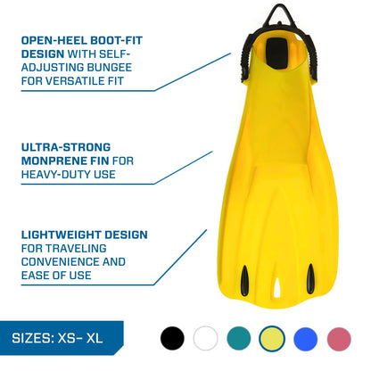SCUBAPRO Go Sport Diving Fin (Yellow, Small)