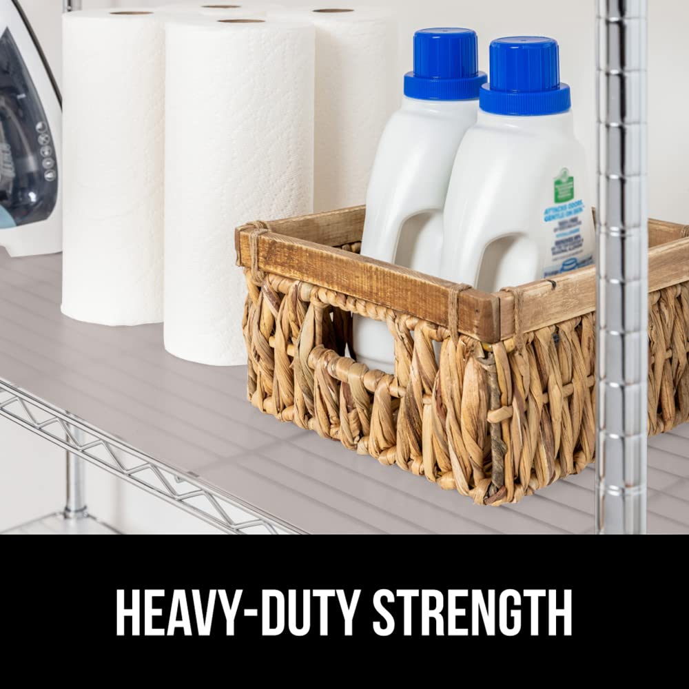 GORILLA GRIP ShelfGuard Wire Shelf Liner Compatible with Amazon Basics Shelving Unit, Set of 5 Waterproof Liners for Organizing Metal Rack Shelves, Kitchen Cabinets, Cupboard, Pantry, 18x24 Charcoal