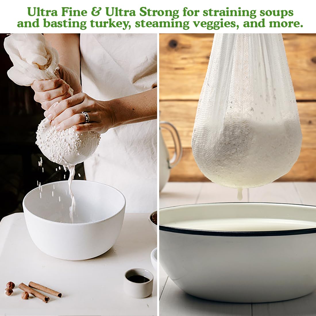 Regency Wraps 100% Cotton Ultra Fine Natural Cheese Cloth, 9 sq.ft 36" X36" 1pc, Chef Grade for Basting Turkey, Canning, Straining, Cheesemaking