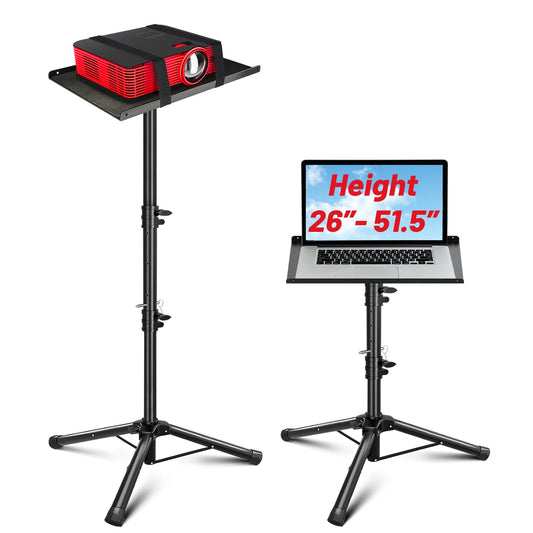 CAHAYA Projector Stand Tripod Adjustable - Stable for Tablets Phones Book Height 26" to 51.5" Multifunctional Laptop DJ Rack Stand Portable for Outdoor Movies CPS0331