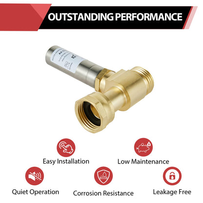 (Pack of 2) EFIELD S-241 Stainless Steel Water Hammer Arrestor For Washing Machine, 3/4 Inch Swivel FHT x 3/4 Inch MHT,(HAMMER020-2PCS)