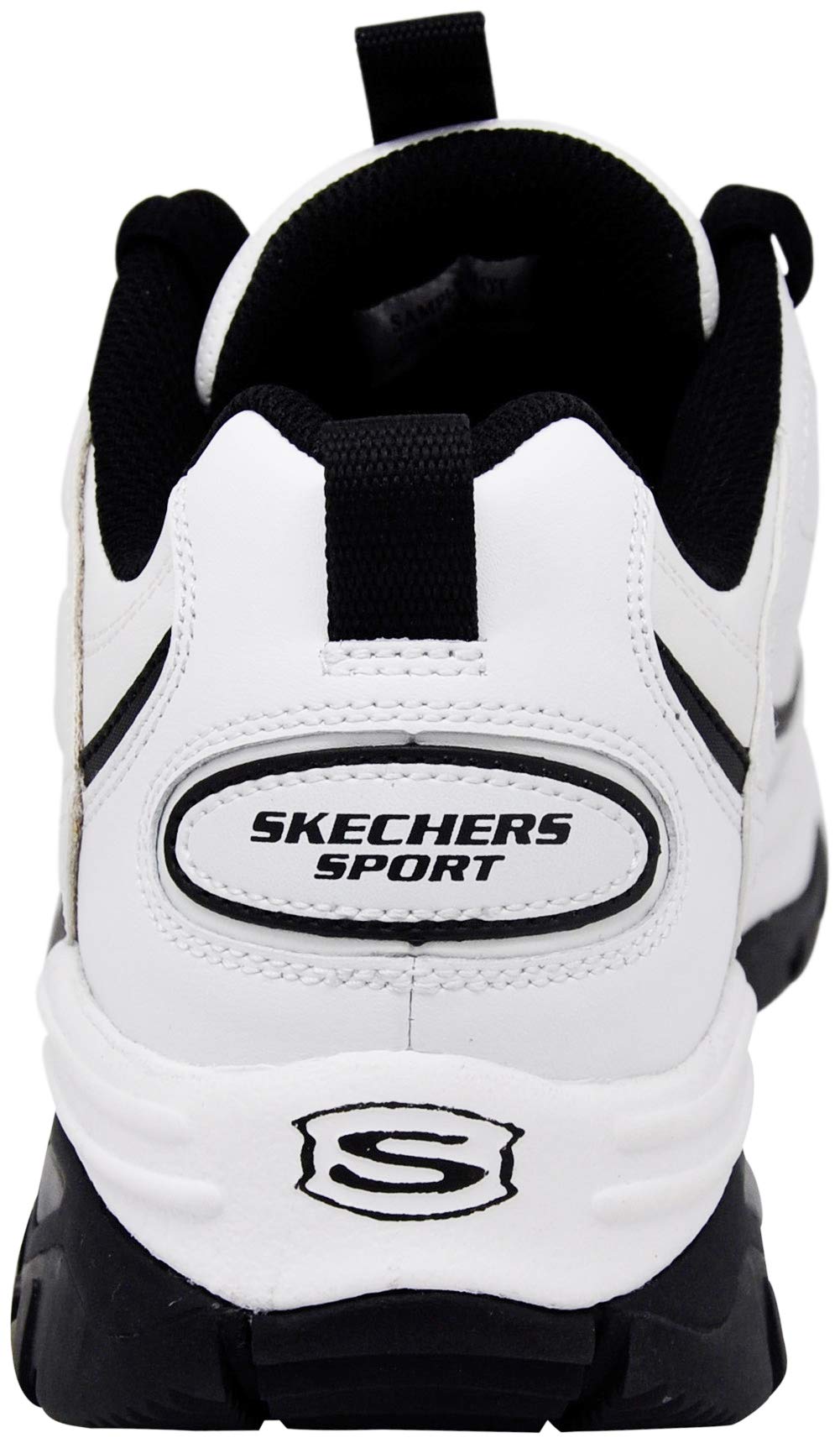 Skechers Men's Energy Afterburn Lace-Up White/Black Sneaker 10.5 W US