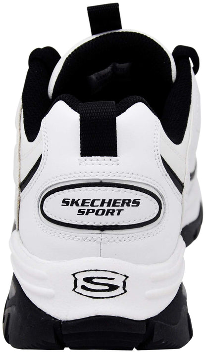 Skechers Men's Energy Afterburn Lace-Up White/Black Sneaker 10.5 W US