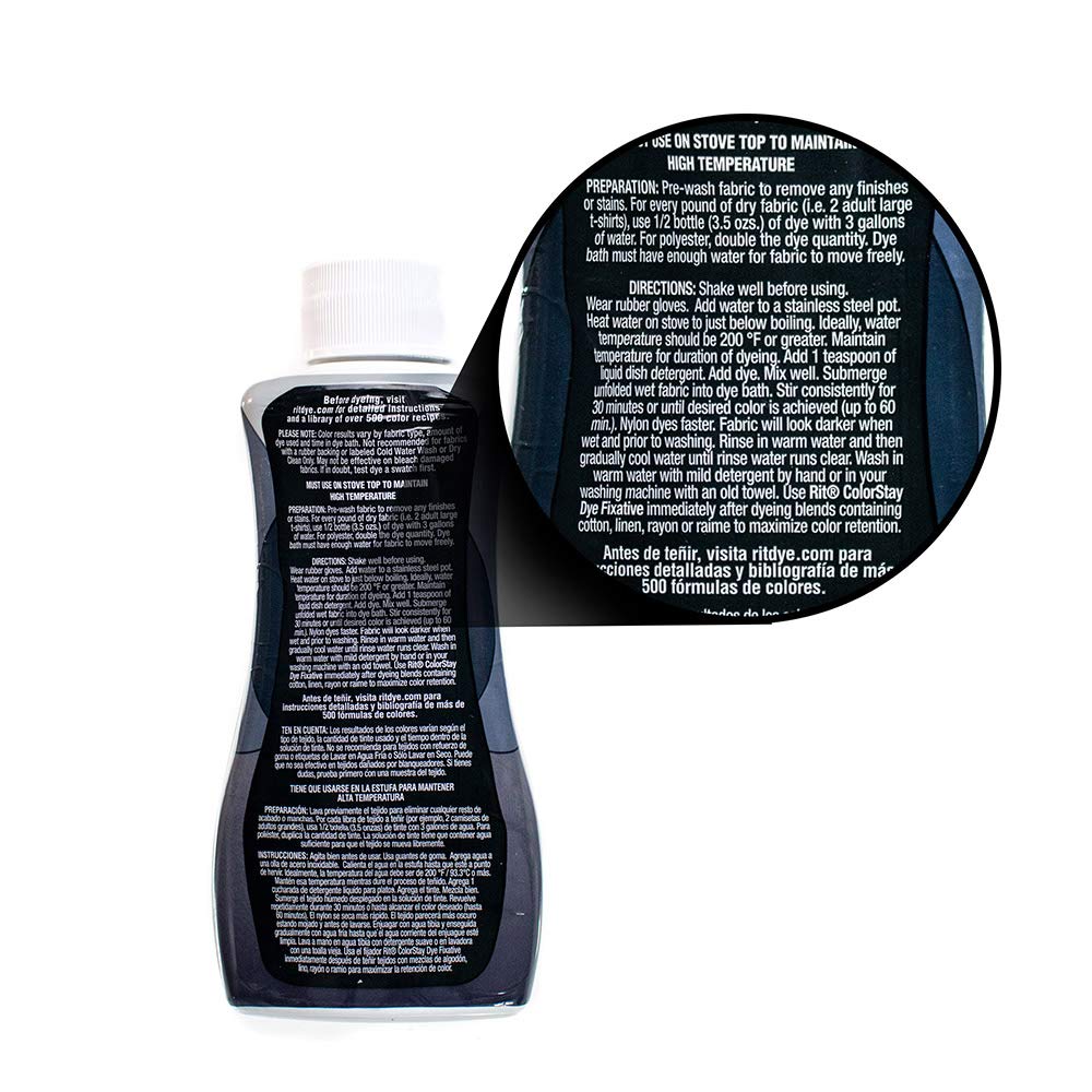 Rit DyeMore Single Bottle 7 Oz. Synthetic Liquid Fiber Dye for Clothing, Décor, and Crafts – Sapphire Blue