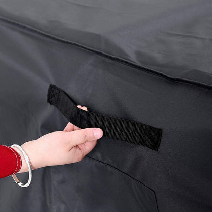 Tempera Outdoor Dining Set Cover for Outside Table and Chairs, Square Patio Table Covers for Outdoor Furniture, Anti-Fading, Windproof, 102''L x 74''W x 27.8''H, Space Grey