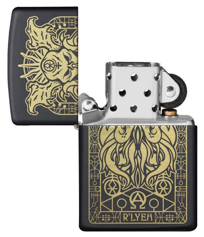 Zippo Monster Design Black Matte Pocket Lighter