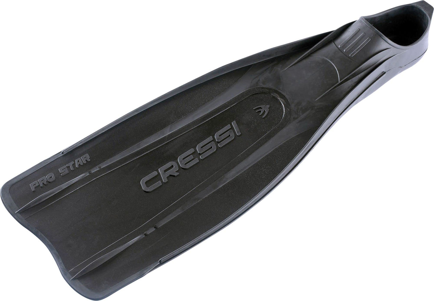 Cressi Adult Reactive Full Foot Pocket Scuba Diving Fins | Pro Star: Made in Italy,Black