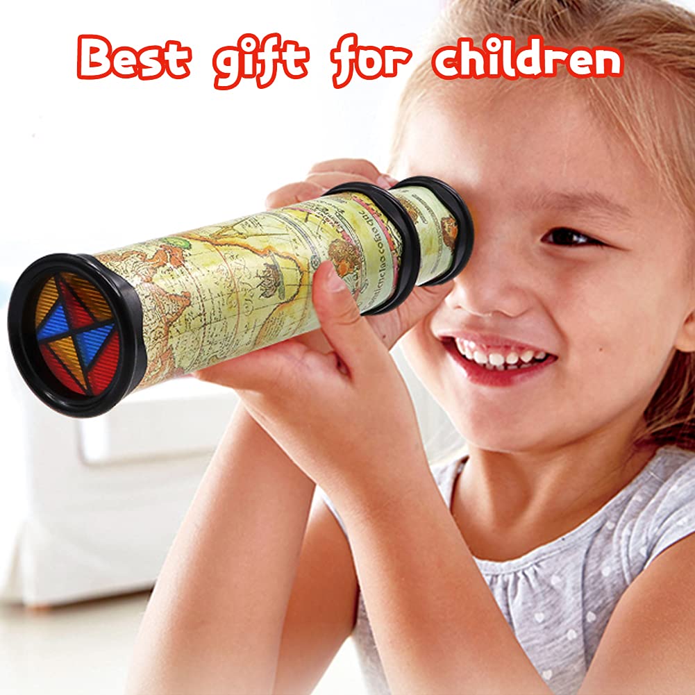 Anyumocz 2 Pcs Magic Kaleidoscope,Old World Kaleidoscope Classic Toys,Stretchable Long Classic Kaleidoscope Toy for Boys and Girls Gifts,Children Toys(Two Colors)