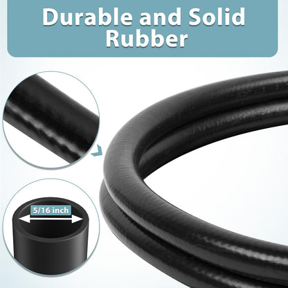 SHINESTAR 12 Feet Propane Hose Adapter with Gauge, Fit for Mr. Heater Buddy Heater, Blackstone Tabletop Griddle, Portable Propane Camping Stove and More, Connects to 5-20 lb Propane Tank