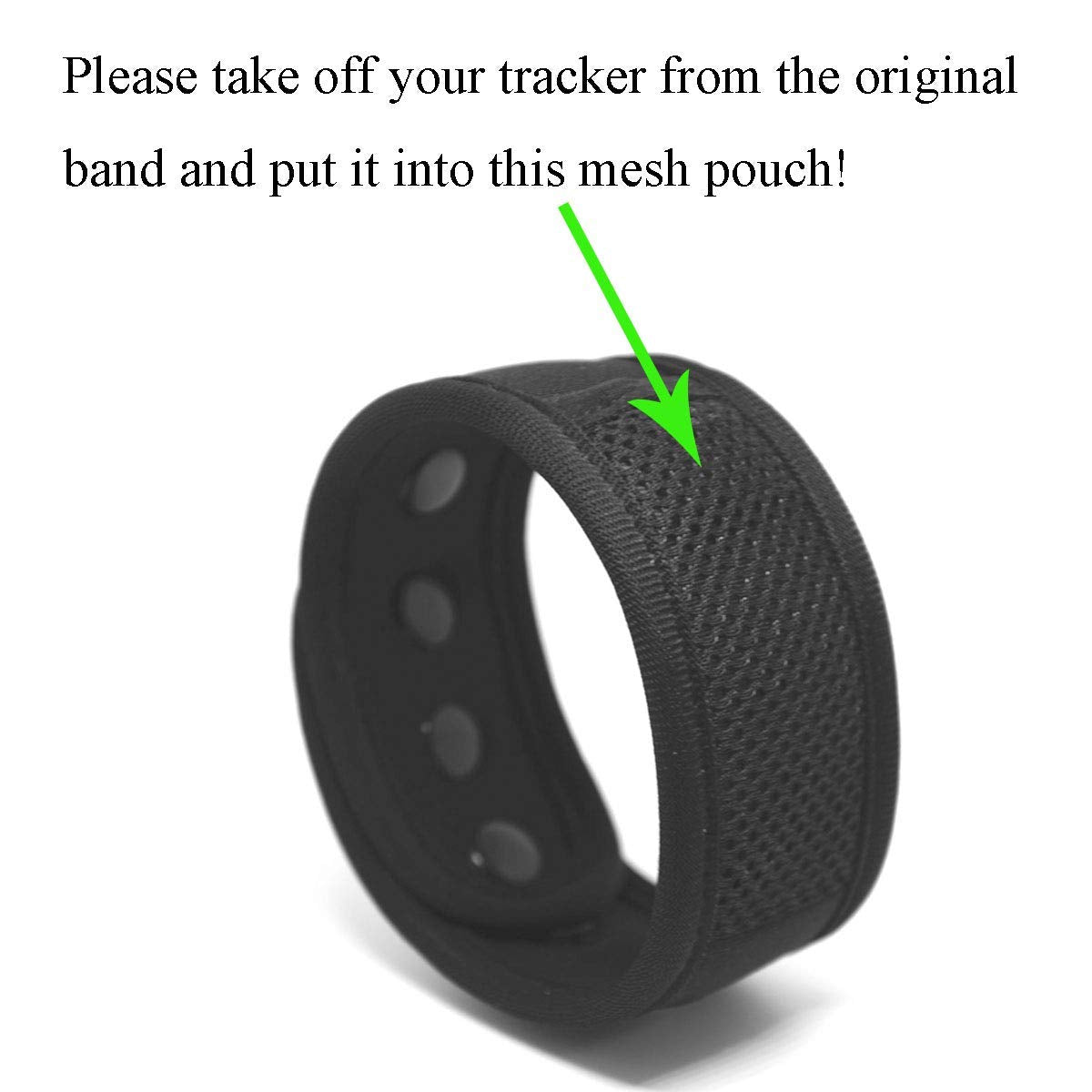 B-Great Ankle Band for Men and Women Compatible with Fitbit Flex 2/One/Zip/Charge 2/Alta HR or Garmin Vivofit/2/3/4/JR Fitness Tracker (Black, Medium)