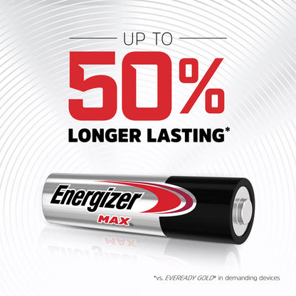 Energizer AA Batteries, MAX Double A Battery Alkaline, 24 Count