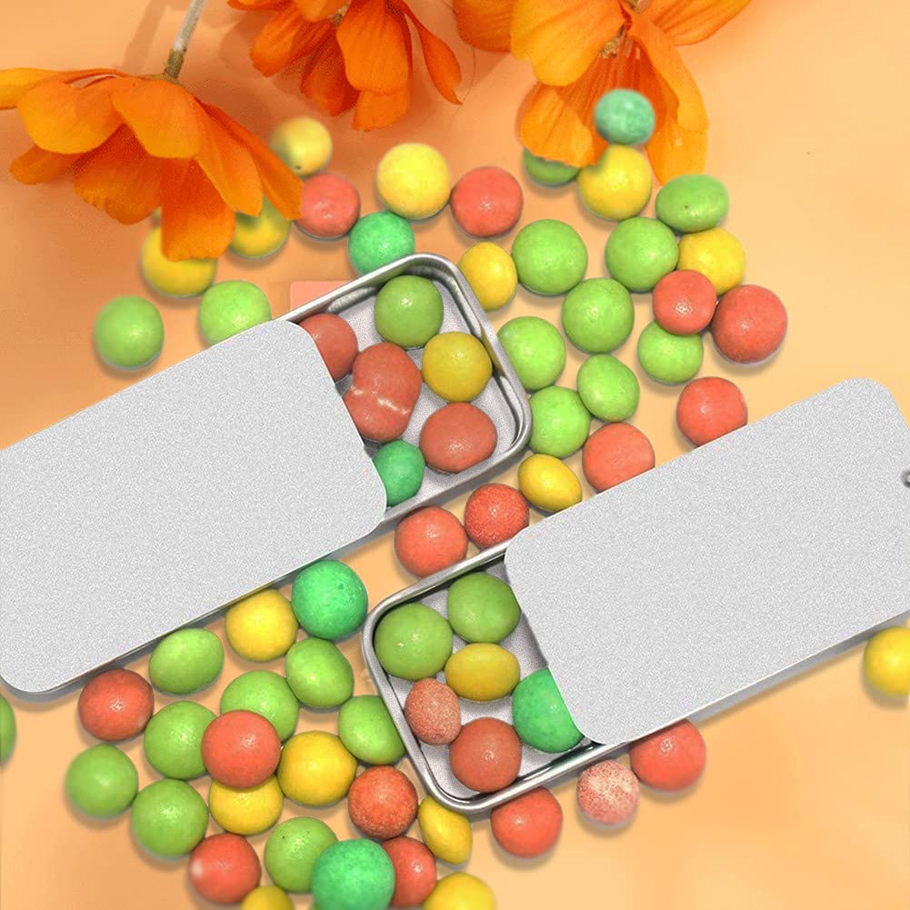 Empty Slide Top Tin Containers for Lip Balm, Crafts, Storage Kit - .25oz, 6 Pack