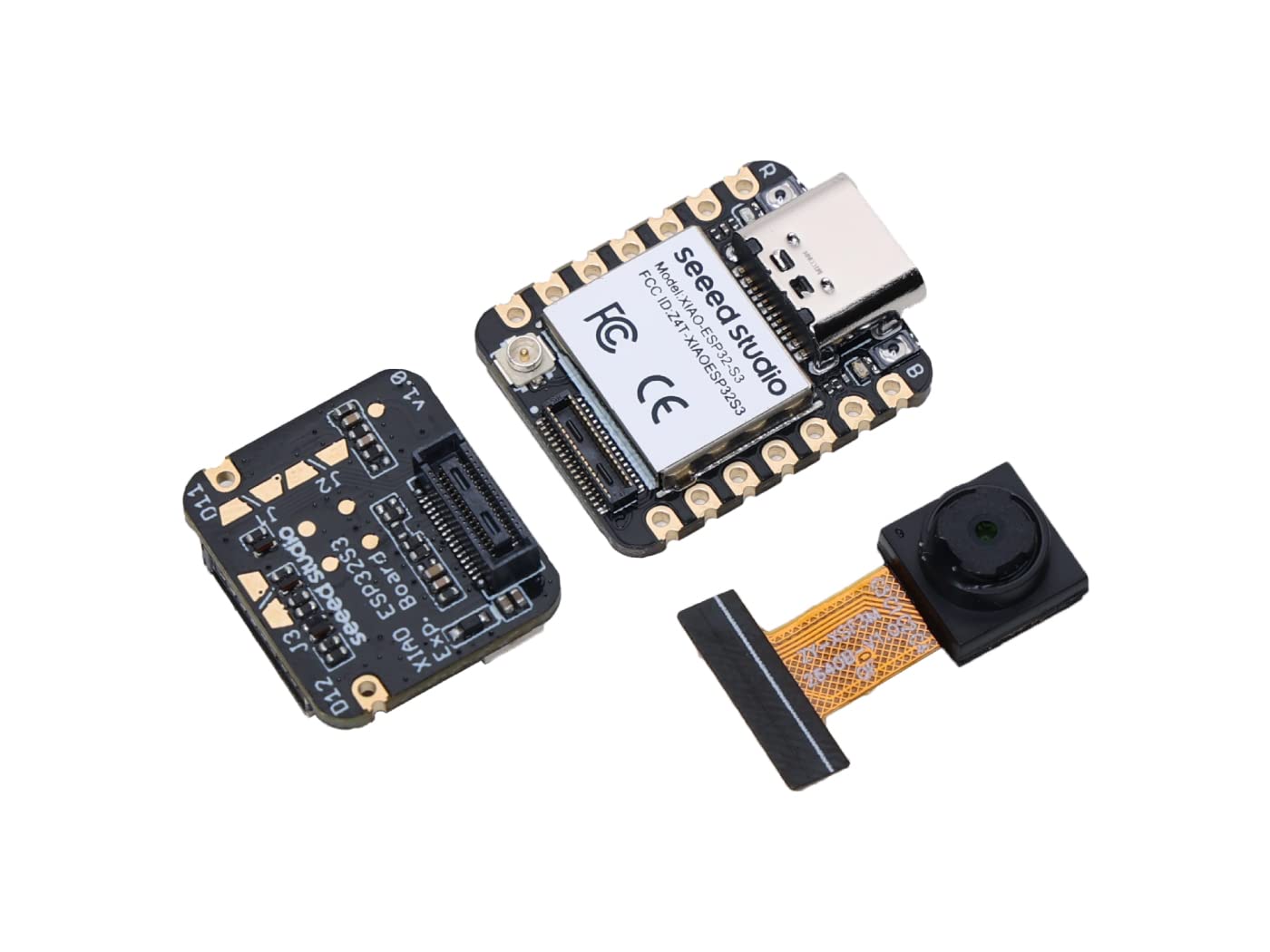 Seeed Studio XIAO ESP32 S3 Sense - 2.4GHz Wi-Fi, BLE 5.0, OV2640 Camera Sensor, Digital Microphone, 8MB PSRAM, 8MB Flash, Battery Charge Supported, Rich Interface, IoT, Embedded ML …