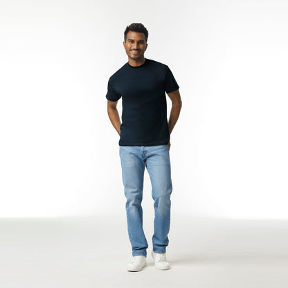 Gildan Men's Ultra Cotton T-Shirt, Style G2000, Multipack, Black (2-Pack), X-Large