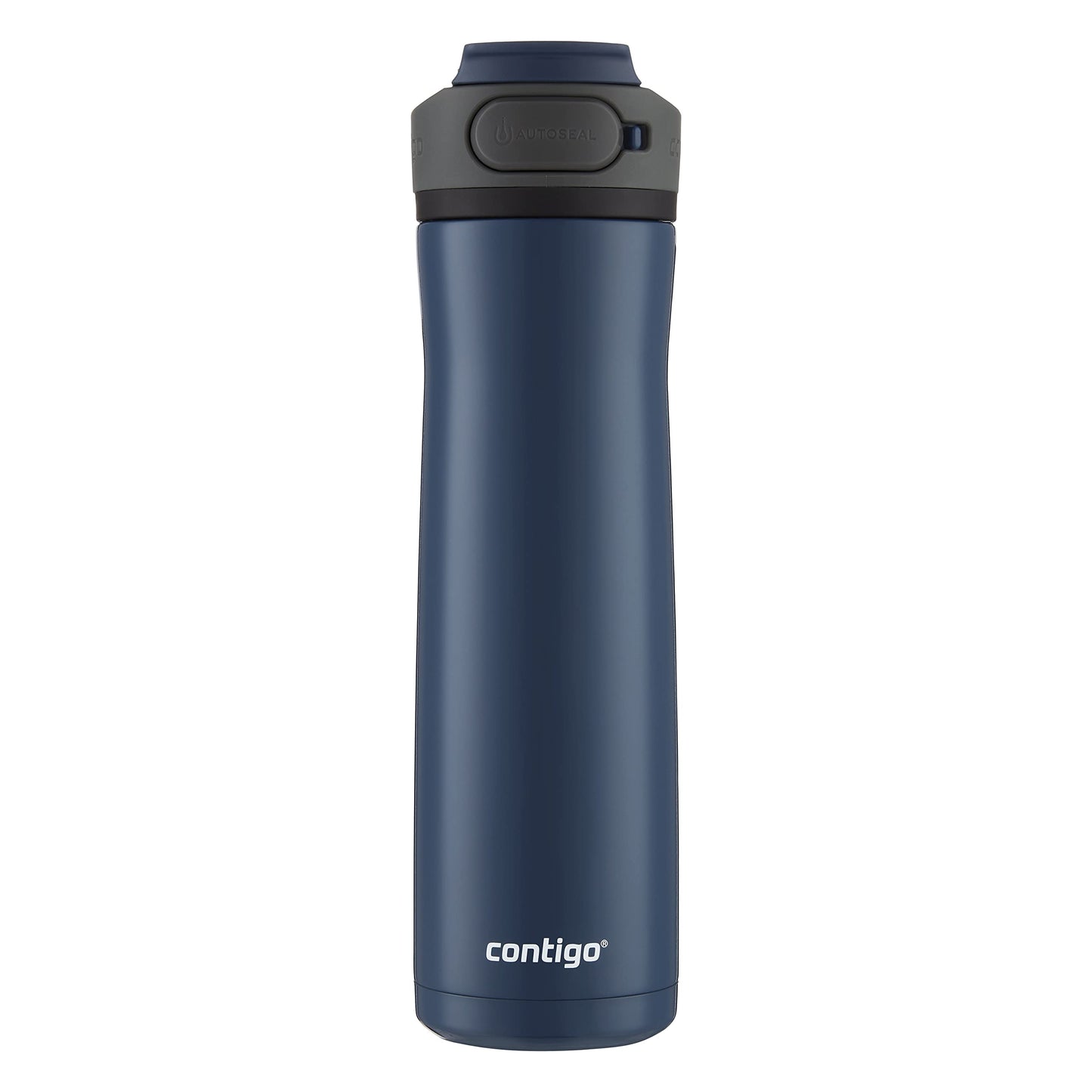Contigo Cortland Chill 2.0 Blueberry Stainless Steel Water Bottle Vacuum-Insulated Spill-Proof Lid 24oz Ideal for Hot or Cold Drinks Interchangeable Lid Perfect for Kids & Adults
