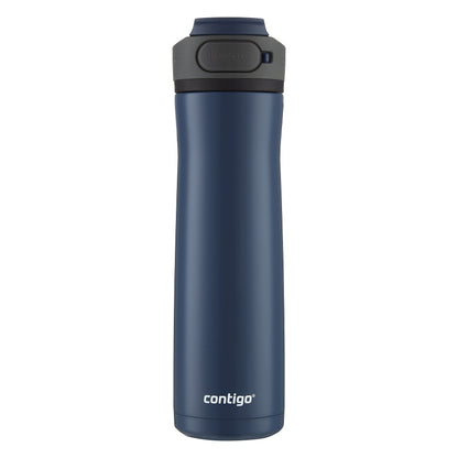 Contigo Cortland Chill 2.0 Blueberry Stainless Steel Water Bottle Vacuum-Insulated Spill-Proof Lid 24oz Ideal for Hot or Cold Drinks Interchangeable Lid Perfect for Kids & Adults