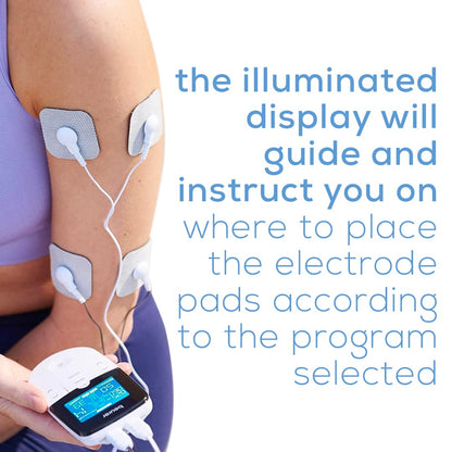 Beurer EM49 Digital TENS & EMS Device for Pain Relief and Muscle Stimulation, 15 TENS Programs, 35 EMS Programs, 2 Adjustable Channels with 4 Self-Adhesive Electrodes