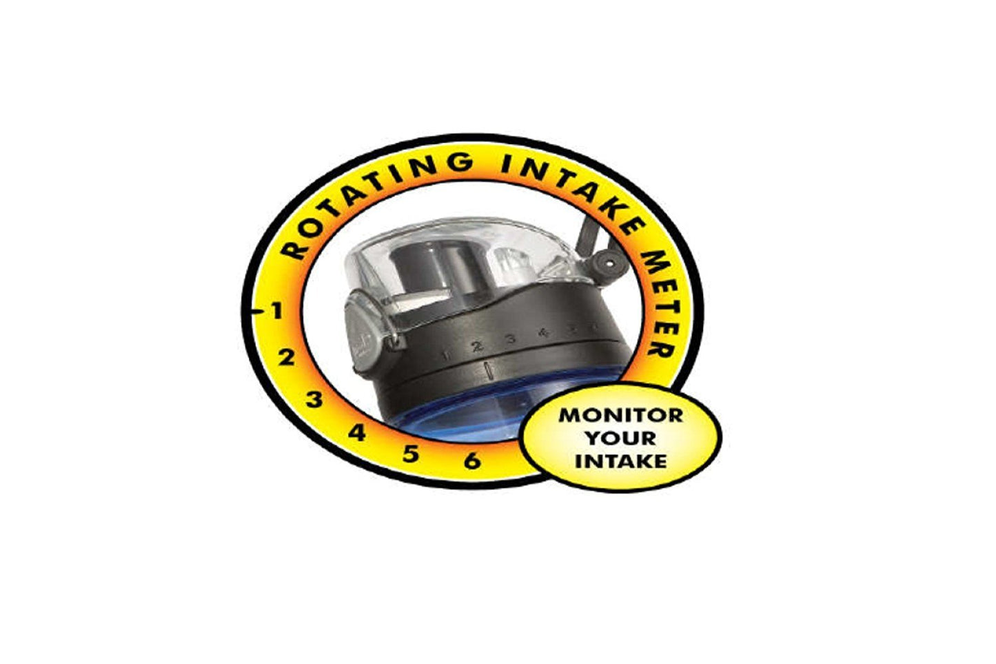 THERMOS Intak 24 Ounce Hydration Bottle with Meter, Smoke