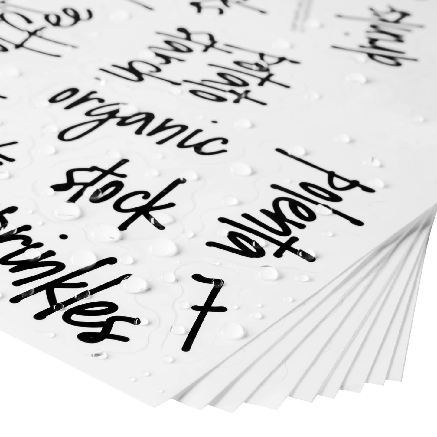 Talented Kitchen Pantry Labels for Food Containers 157 Piece - Preprinted Black Script Kitchen Food Organization Labels for Storage and Jars (Water-Resistant)